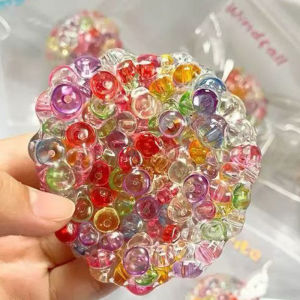 Creative Explosion Beads Handmade Ball Stress Relieving Toys Slow Rebound Toy Fidget Toy Children Decompression Toys