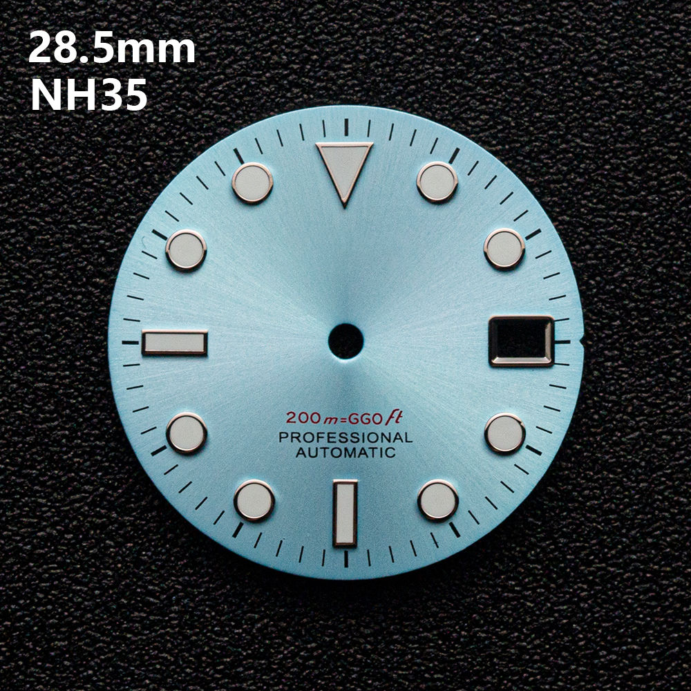 Enamel Modification 【Limited Time Only】 28.5mm S Logo SUB Diving Dial Suitable For NH35 ...