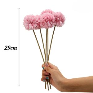YESPERY 6Pcs Hydrangea Artificial Flowers Bouquet Pompon Chrysanthemum For Home Decor Wedding Decoration Vases Flower Arrangement