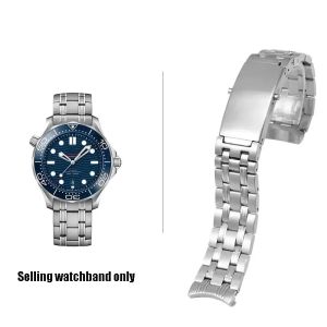 new 20mm Watch Accessories Stainless Steel Strap for Omega 007 Seamaster Planet Ocean 300m Sports watchband Mens Bracelet belt high-quality