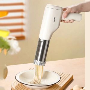 Noodles Maker Handheld Flour Dough Pressing Machine USB Rechargeable 5 Molds Noodles Maker Kitchen Appliances