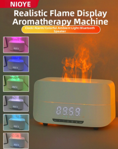 NIOYE | Aroma Diffuser Humidifier Sound System Night Light Clock