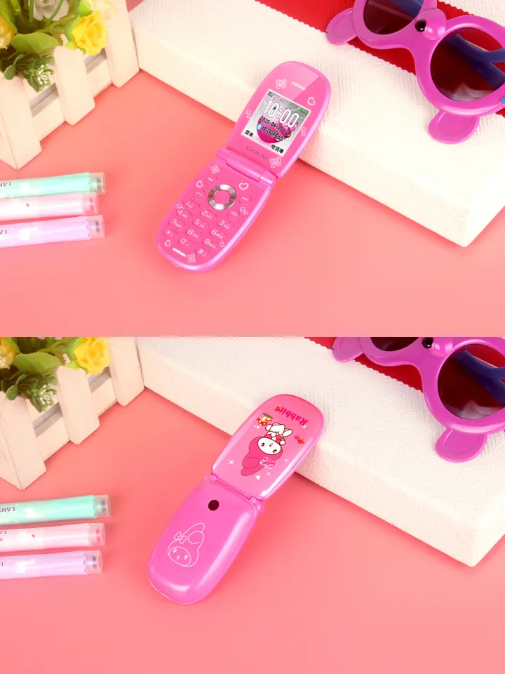 Doov W11 Pink Mini Children' S Cartoon Rabbit Flip Top Open Keypad Phone  for Kids - China Kids Feature Phone and Cartoon Body Style price