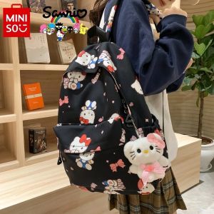 ZEEMIN Halloween Christmas Sanrio HelloKitty Knapsack Cartoon Anime Student Teenagers Large Capacity Backpack Fashion Convenient Travel Bags Girl Schoolbag