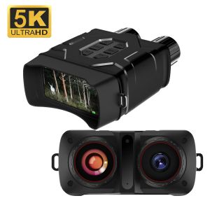 NV016 WiFi Binoculars 5K UHD Night Vision 4Inch Screen 52MP 10X Digital Zoom Low/No Light Vision Telescope for Hunting Camping