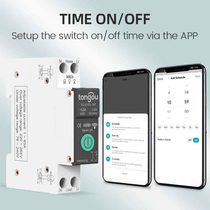 Tuya Wifi Smart Circuit Breaker Over Current Under Voltage Protection tuya-wifi-smart-circuit-breaker-over-current-under-voltage-protection