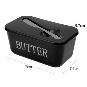 YESPERY Butter Container Box with Spreader Simple Butter Storage Box Cheese Box with Knife Tableware