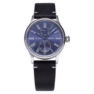 Milifortic R053 Quartz Dress Watches 38mm Sub-dial VH61 Sweep Second Date Day 24 Hour Hand Retro Wristwatches for Men