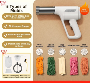 [China Plug Without Adapter] YOUYOUBABEI | Electric Hand-held Noodle Maker