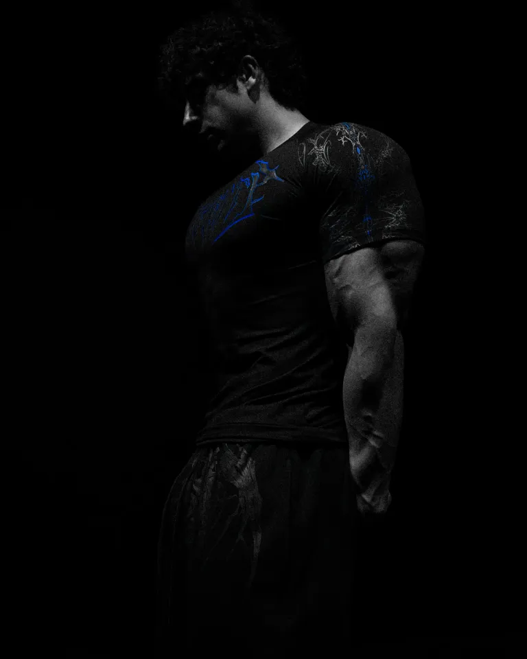 Breathedivinity Compression Shirt Short Sleeve 2025 Tops Muscle