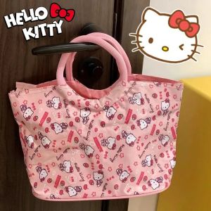 ZEEMIN Halloween Christmas Sanrio Hello Kitty Pattern Bag Lightweight Large Capacity Satchel  Trendy Lunch Bag Cartoon Anime Travel Bag Fashion Shoulder
