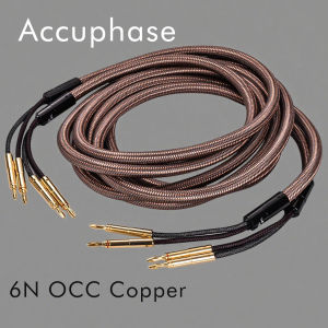 Pair Speaker Cable 6N OCC Pure Copper Audio Speaker Cable 2 To 2 Speaker Wire With Gold Plated Banana Plug
