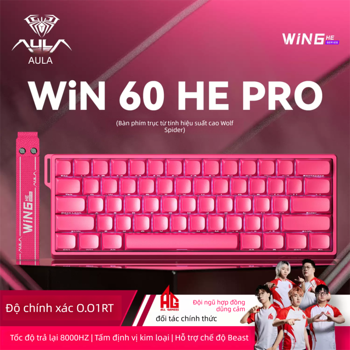 AULA | Bàn phím cơ Magnetic AULA WiN 60 HE PRO, Switch Hall Effect ...