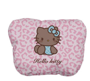 Hello Kitty Car Headrest Waist Pillow Set Cotton Car Pillow Neck Pillow Car Seat Back Cushion Driver Lumbar Cushion Tools