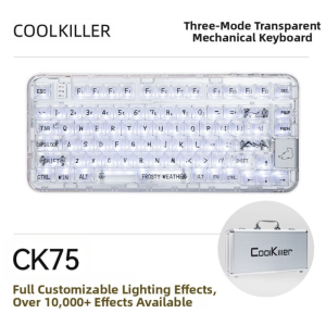 Coolkiller | Wireless Multi-Mode Customized Mechanical Keyboard PolarBear Transparent 275
