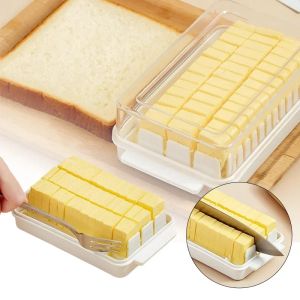Butter Cutting Storage Box with Lid Refrigerator Cheese Baking Storage Storage Convenient Fresh Baking Butter Kitchen Tools