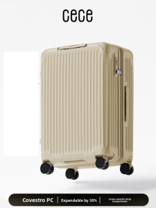 cece | Expandable Large Capacity Durable Luggage 2-Layer Anti-Burst Zippers Spinner Wheels