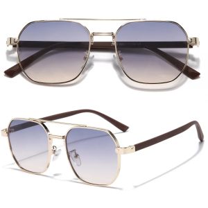 Metal Double-beam Sunglasses: A Stylish Choice for Men & Women