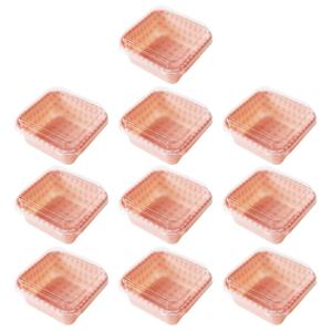 10pcs Retro Checkered Square Cake Box / Cute Korean Bento Box Aesthetic Pastry Take Out Box