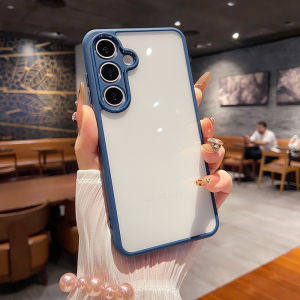 Fashion Cases for Samsung Galaxy A17 A07 A16 A06 A26 A36 A56 A15 A05 4G A05S A25 A55 A35 5G Phone Case Luxury Matte Frosted Acrylic Transparent PC+TPU Cover