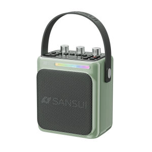 SANSUI T80 Bluetooth Speaker Outdoor High-Power K Song Loudspeaker Heavy Bass Cannon Portable Handheld Card Insert U Speaker