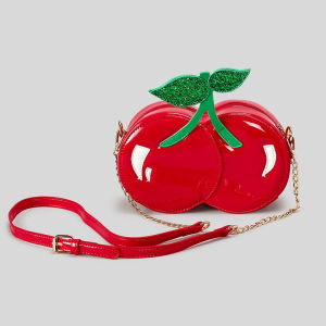 Creative Cherry Design Crossbody Bag for Women Cute Chains Shoulder Bags Funny Novelty Messenger Bag Female Personalized Handbag