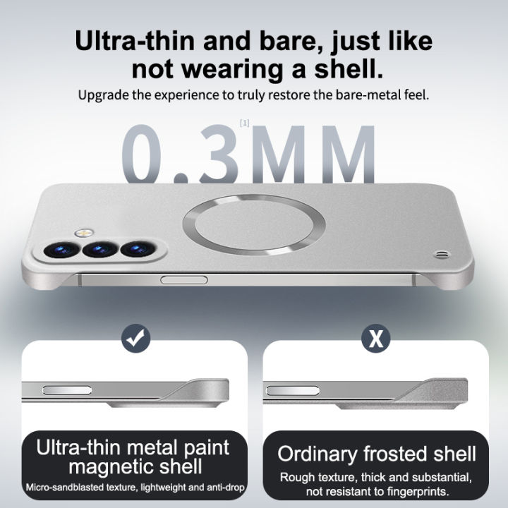 Ultra%20Thin%20Matte%20Metal%20PC%20Hard%20Frameless%20Magnetic%20Case%20For%20Samsung%20S26%20S25%20Edge%20S24%20S23%20S22%20Ultra%20Plus%20FE%20A57%20A37%20A17%20A56%20Cover%20-%20Image%203