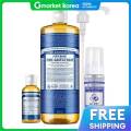 DR BRONNER'S | Dr. Bronner's Castile Soap Cleanser 950ml + 60ml - Peppermint Body-Specific. 