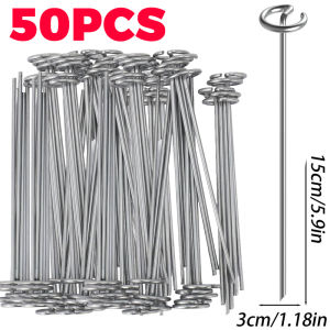 G-shaped Garden Staple Heavy-duty Fence Tubing Stakes Sod Pins Galvanized Steel Landscape Spike for Holding Lawns Barrier Ground