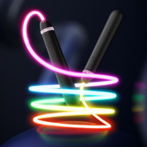 Luminous jump rope fitness training sports jump rope and lightsaber same style Type-c charging large capacity battery