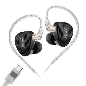 GK-Streak Hi-Fi In-Ear Monitors KUN Dynamic + Micro Planar Dual-Driver Earphones with Detachable Cable GK-KUNTEN Upgraded