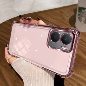 For OPPO A6 Case Simple electroplated silicone transparent skin-friendly TPU cover For OPPO A6C A6x A6 4G 5G bumper Funda