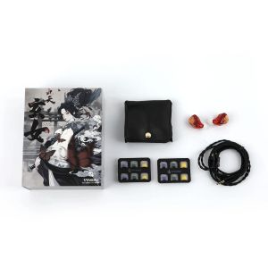 TANGZU & HBB XUAN NV Earphones Dual Dynamic Driver Studio Monitor Audiophile Stereo Bass Headphones with 0.78mm Detachable Cable