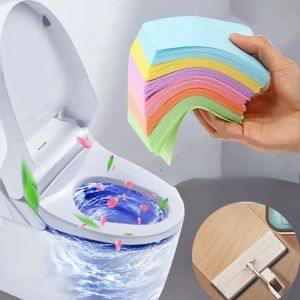 30pcs/pack Toilet Cleaner Sheets Floor Cleaning Tablets Mopping Floor Toilet Cleaning Household Hygiene Toilet Cleaning Sheet