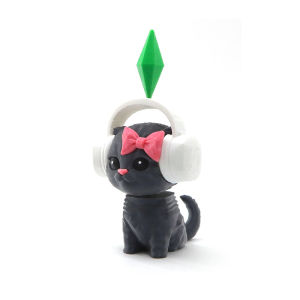 Cute Plumbob Dancing Cat Car Accessory The Sims Inspired Cat Figurine Ornament Creative Dashboard Decor For Car Interior & Desk