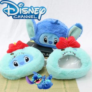 ULEEK Disney Stitch Creative Plush Pen Bag Cute Little Gold Girl Makeup Bag Storage Bag Large Capacity School Supplies Pencil Case