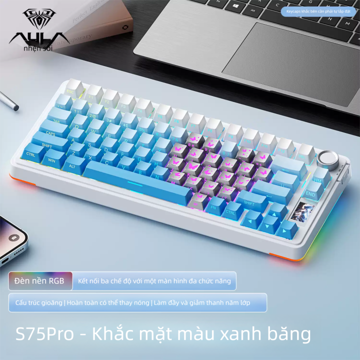 AULA |Bàn phím cơ Gaming AULA S75 Pro Chuyên Dụng Valorant, Không Dây 3 ...