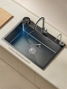 JIAYUN | Honeycomb Pattern 304 Stainless Steel Thickened Sink