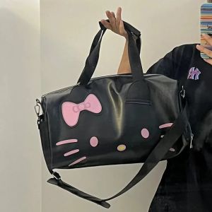 ULEEK Christmas Kawaii Sanrio Hello Kitty Travel Tote: A Cute Large Capacity Portable Gym Bag Gift