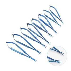 Titanium 12cm-18cm Ophthalmic Castroviejo Micro Cornea scissors tool Ophthalmic Instrument