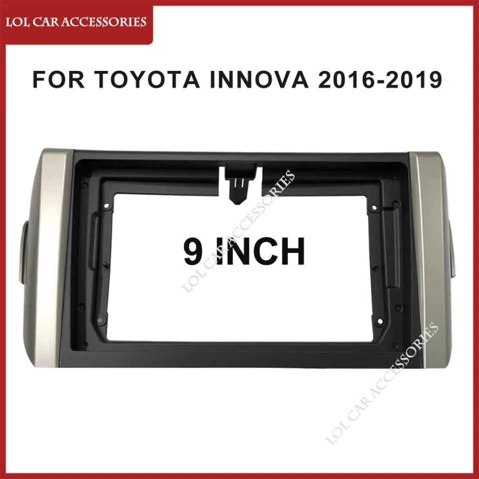 Inch For TOYOTA Innova 2016-2019 Car Radio Din Head Unit Stereo Android  GPS MP5 Player Panel Fascia Frame Dash Cover