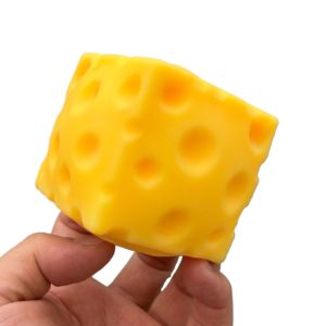 Squishy Cheese Cube Squeeze Toys Soft Butter Cheese Fidget Toy Slow Rebound Push Stress Relief Sensory Toy Christmas Present