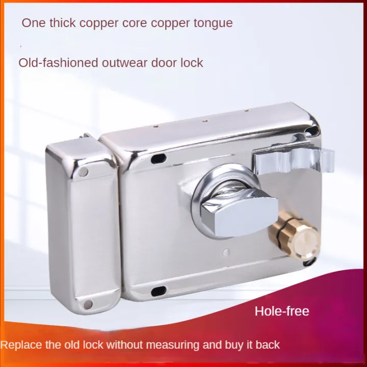 Socurity Lock 【New-store】 Exterior Door Locks Security Anti-Theft Lock Multiple ...