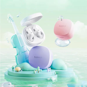 Baseus หูฟังบลูทูธไร้สายแบบใส่ในหู ลดเสียงรบกวน คุณภาพเสียงสูง เหมาะสำหรับการนอนและการออกกำลังกาย