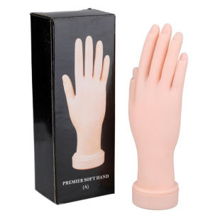 Nail Practice Hand for Acrylic Nail Mannequin Hands for Nails Practice Flexible to Practice Fake Nails Bendable