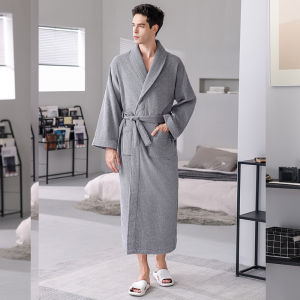 100% CottonTowel Material Bathrobe For Men And Women Couple Hotel Nightgown Bed And Breakfast Hotel Absorbent Bath Bathroom