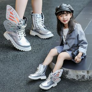 Christmas Gifts for Girls: New Autumn Winter Fashion Butterfly Princess Boots & Casual Non-slip Ankle Boots