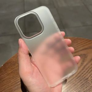 Ultra Thin Matte Hard PC Translucent Clear Phone Case for iPhone 17 16 15 14 Plus 13 12 11 Pro Max Shockproof Silky Skin Cover