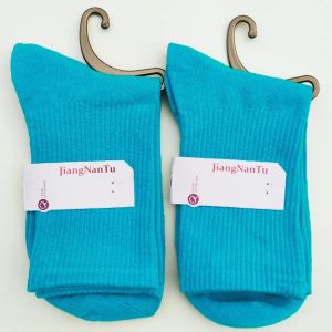 1 Pair Womens Sock Four Seasons Colorful Middle Tube Cotton Breathable Sock Pure Cotton Comfortable Home Girl Sock High Quality