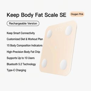 Keep | Precision Smart Body Fat Scale for Fitness and Weight Loss